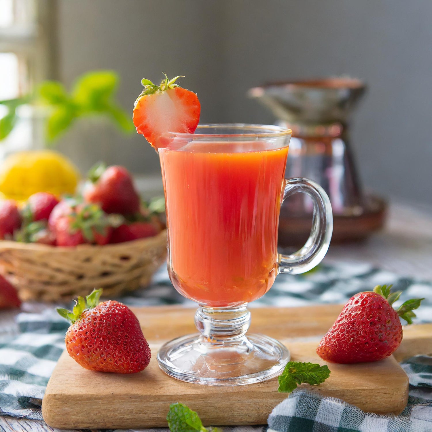 風邪予防いちごジュース