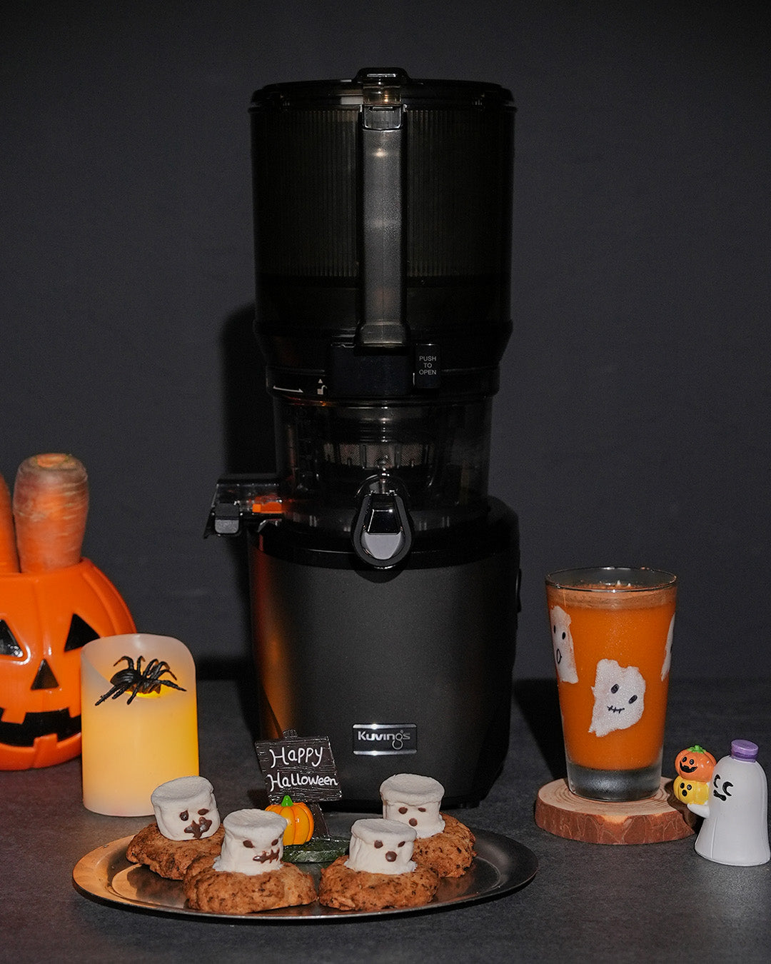 ハロウィンかぼちゃジュース＆おばけの搾りかすクッキー